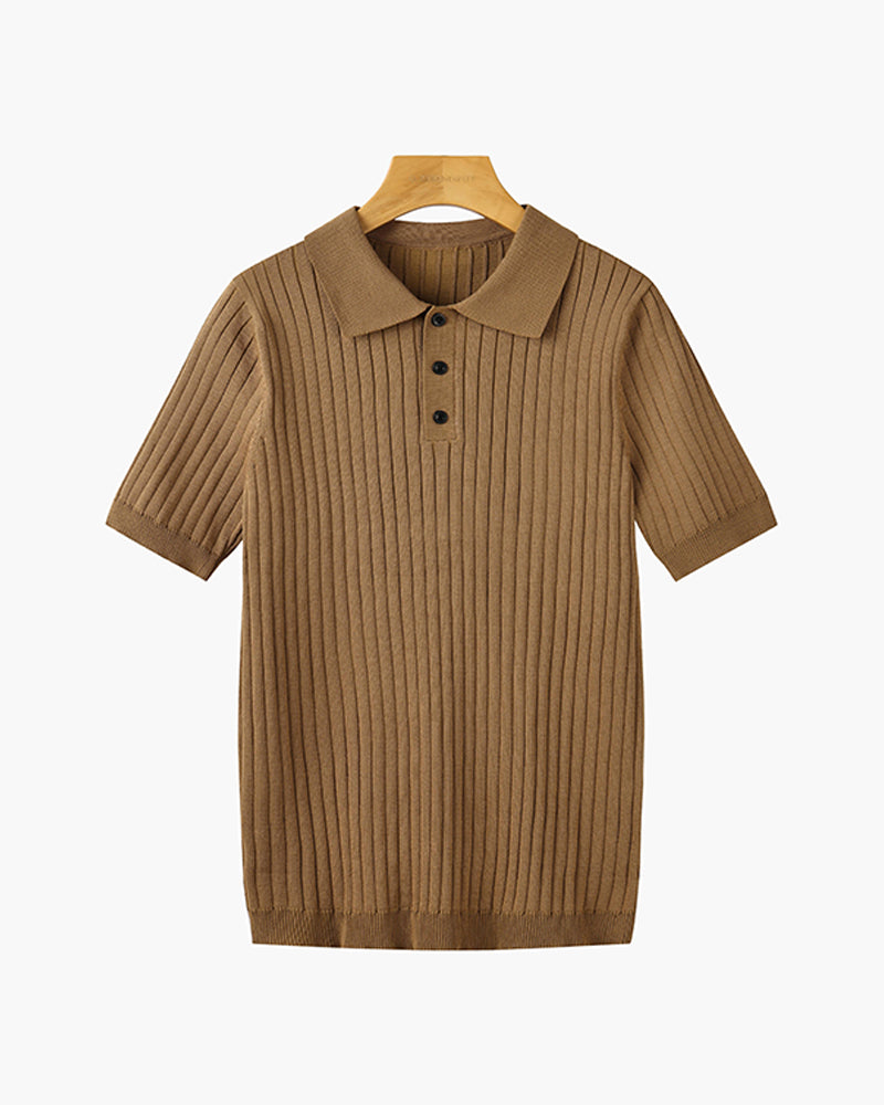 GIMCHEON Knitted Polo Shirt